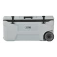 thumbnail image 1 of 74 QT Wheeled Cooler - 120 Can Capacity Portable Ice Chest with Heavy-Duty Wheels & Cup Holders, Insulated Outdoor Cooler for Camping, Tailgating, Beach & BBQs, Leak-Proof Drain & Extended Cold Reten, 1 of 11