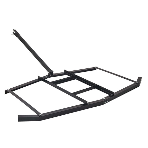 74" Tow Behind Drag Harrow - Q235 Steel Driveway Grader for ATV, UTV & Tractor - Adjustable Bars, 50lbs Capacity, Pin Hitch