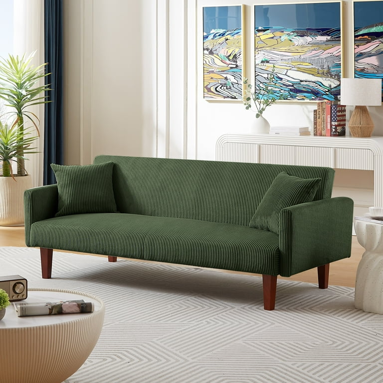 Futon with folding arms discount