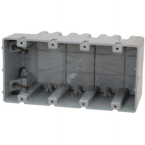 74 cu. in. 4 Gang Electrical Box, Gray