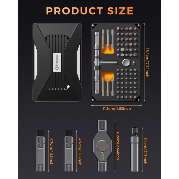 74 in 1 Magnetic Screwdriver Set