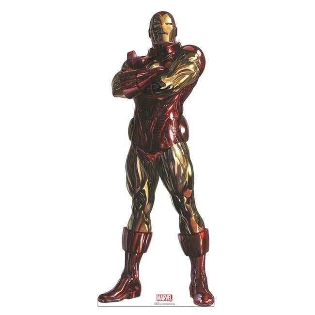 Iron Man Life-Size Red and Gold Cardboard Standup