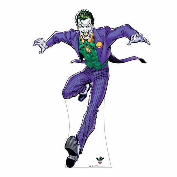 74 x 53 in. The Joker Cardboard Cutout