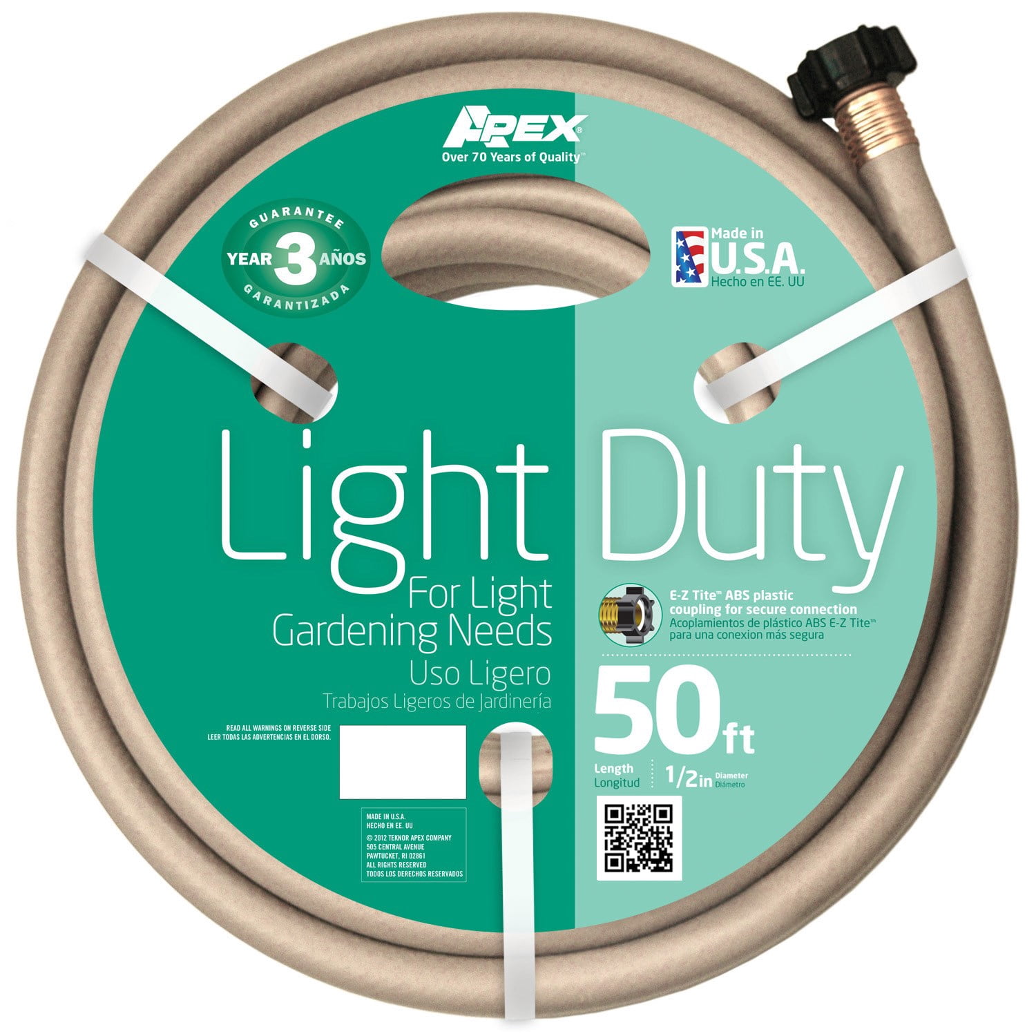 7400-50 1/2" x 50' Light Duty Garden Hose