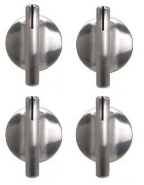 74007918-4, WP74007918-4 Chrome Knob fits Whirlpool Oven/Range 4 lot