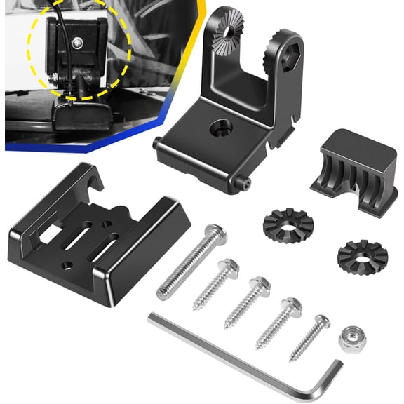 7400931 MHX XNT Transducer Bracket - Transducer Mount for XHS Model transducers, Transom Mounting Hardware Kit Compatible with XNT 9 20, XNT 9 20 T, XNT 9 QB 90 T, XNT 9 QB 90, XNT 9 SI 180 T, Black