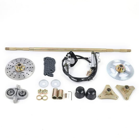 740mm Complete Rear Go Kart Rear Live Axle Kit+Cylinder&Caliper For Gokart