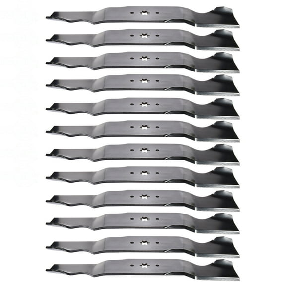 742-0677A Qty 12: 54" Deck Mower Blade Fits Troy Bilt 14AR809K063 14AZ809K063