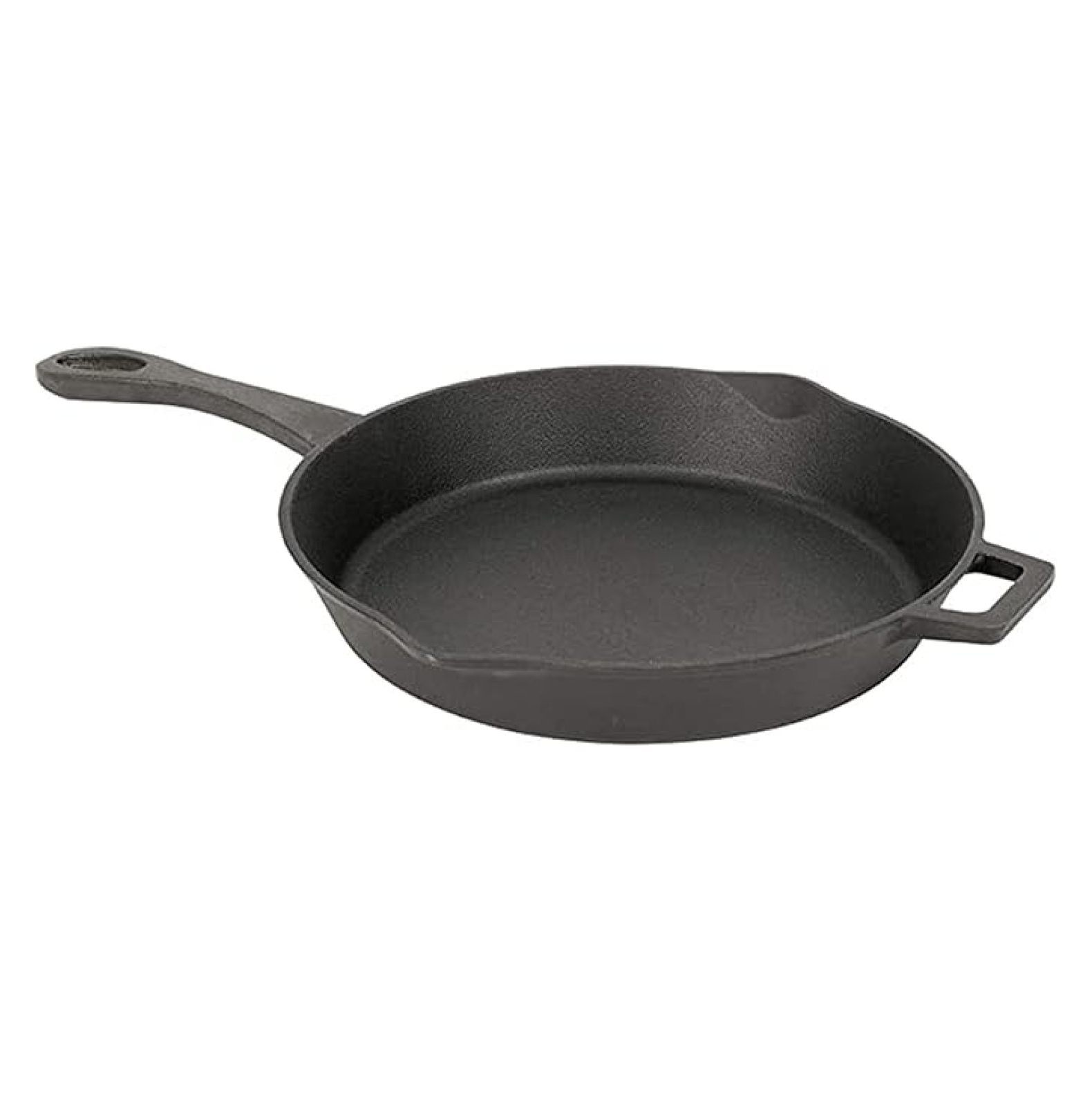 7434 14-in Cast Iron Skillet Features Helper Handle and Pour Spouts ...