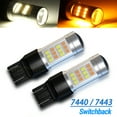 thumbnail image 1 of 7440 Switchback LED Bulbs 2PCS For 2015-2017 Toyota Camry Turn Signal Light, 1 of 19