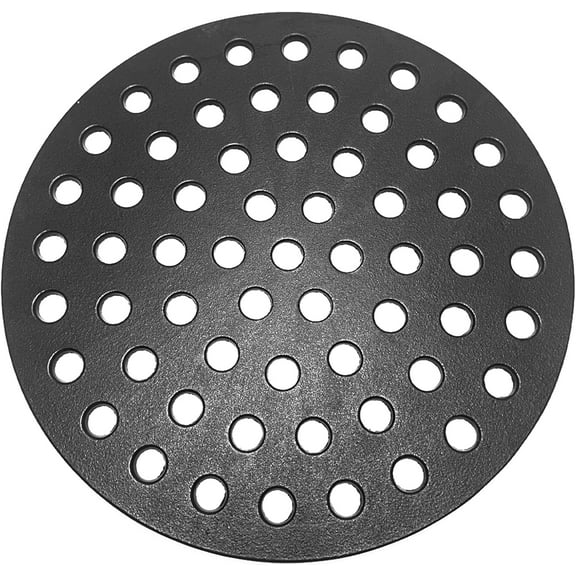 7441 Round 17" Cast Iron Fire Grate, Charcoal Grates Bottom Plate Replacement Parts for 22" Kettle, One-Touch, Master Touch, Bar-B-Kettle, PerformerBig Green Egg XL Charcoal Grill