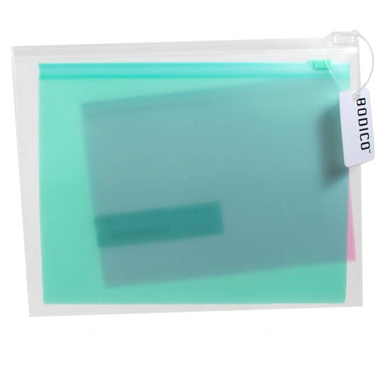 74419 - TRAVEL POUCH RESEALABLE 3 ASSORTED SIZES AND COLORS