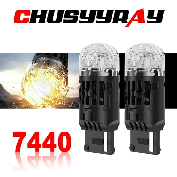 7443 7440 Amber LED Front Turn Signal Light Bulbs No Hyper Flash CANBUS