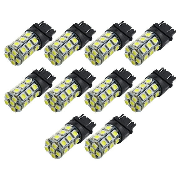 7443 LED Bulbs 10 Pack Reverse Tail Brake Turn Signal Lights 27SMD 6000K White