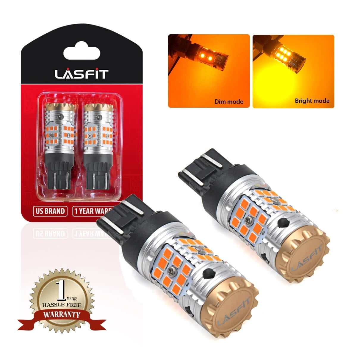 7443 LED Bulbs CK Socket, Lasfit 7444 LED Turn Signal Blinker Light