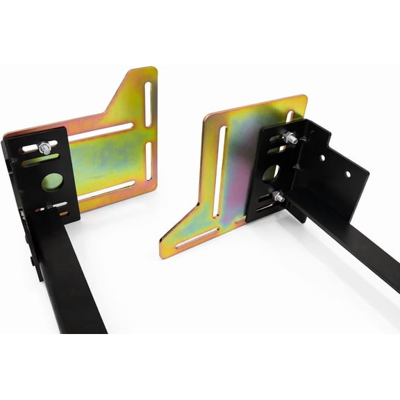 #745 Queen Bed Frame Modification Adapter Bracket  Heavy-Duty Steel Headboard Conversion Plates, Set of 2 with Hardware, Converts Bolt-On to Hook-On or Extends Frame Width