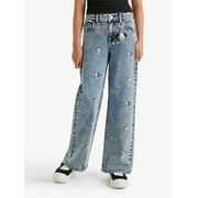 JUSTICE x Snoopy Girls Wide Leg Jean, Sizes 6-18, Slim & Plus