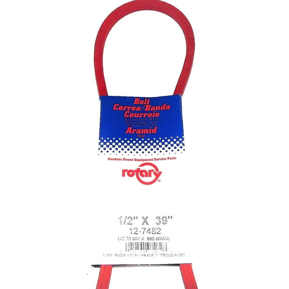 7482/4L390 Rotary Belt (1/2"X39") Compatible With MURRAY 313851, 51458