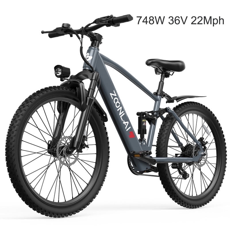 748W Peak Motor X All-Terrain Electric Bike For Adult, 22MPH Max Speed, 36V13AH Battary 40 Miles Long ranges,24''all terrains Tire,7 Speed E-bike
