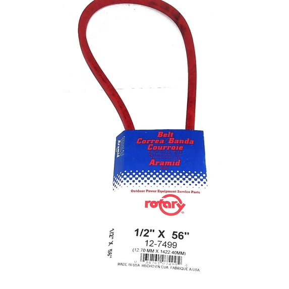7499/4L560 Rotary Belt (1/2"X56") Compatible With SNAPPER/KEES 1-0747, 7010747