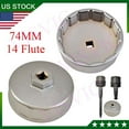 thumbnail image 1 of 74mm 14 Flutes Oil Filter Wrench Removal Tool For Volkswagen, Mercedes Benz, 1 of 5