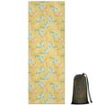 thumbnail image 1 of 74x26 Inch Yoga Towel, Sweat Absorbent Non-Slip Mat for Hot Yoga, Pilates & Fitness,Dolphin Variety Yellow Pattern, 1 of 5