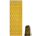 thumbnail image 1 of 74x26 Inch Yoga Towel, Sweat Absorbent Non-Slip Mat for Hot Yoga, Pilates & Fitness,Macaroni Yellow Dot Line Doodle Pattern, 1 of 5