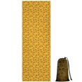 thumbnail image 1 of 74x26 Inch Yoga Towel, Sweat Absorbent Non-Slip Mat for Hot Yoga, Pilates & Fitness,Macaroni Yellow Line Monochrome Pattern, 1 of 5