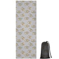 thumbnail image 1 of 74x26 Inch Yoga Towel, Sweat Absorbent Non-Slip Mat for Hot Yoga, Pilates & Fitness,Spaniel Winter Hat Gray Pattern, 1 of 5