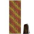thumbnail image 1 of 74x26 Inch Yoga Towel, Sweat Absorbent Non-Slip Mat for Hot Yoga, Pilates & Fitness,Tiger Striped Gradient Orange Pattern, 1 of 5