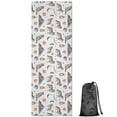 thumbnail image 1 of 74x26 Inch Yoga Towel, Sweat Absorbent Non-Slip Mat for Hot Yoga, Pilates & Fitness,Wolf Autumn Lantern White Pattern, 1 of 5