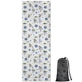 thumbnail image 1 of 74x26 Inch Yoga Towel, Sweat Absorbent Non-Slip Mat for Hot Yoga, Pilates & Fitness,Wolf Celestial Mountain White Pattern, 1 of 5