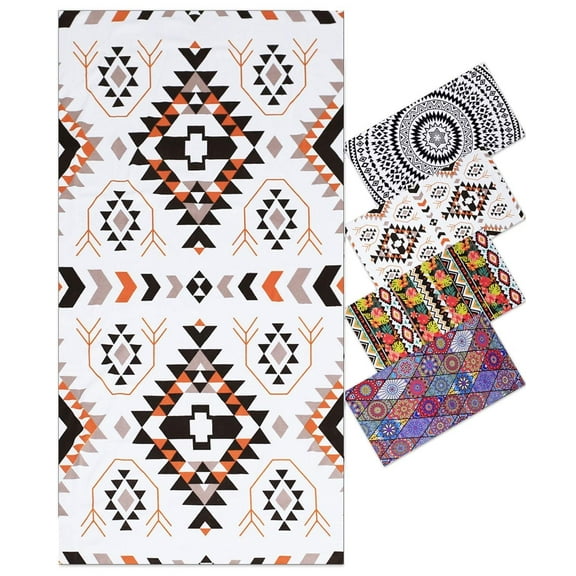74x36 Inches Oversized Microfiber Beach Towel for Adults Men Women, Extra Large Xl Big Giant Quick Fast Dry Travel Pool Stuff Clearance Boho Bohemian