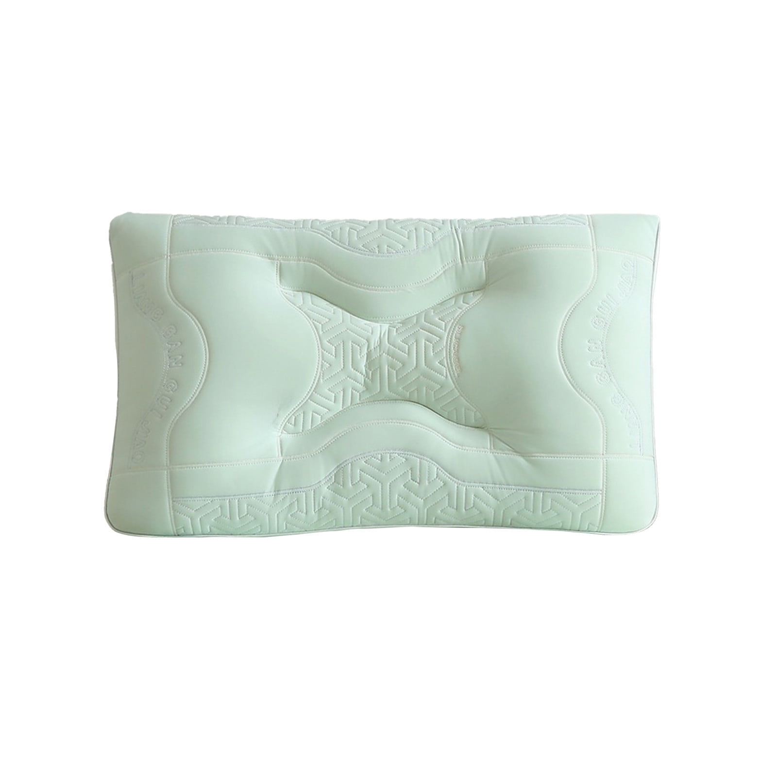 74x48cm Class A Latex Neck Support Pillow - Baby-Grade Cooling Silk Pillow for Home & Hotel Sleep Comfort