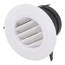 75/100/125/150/200mm Duct Vents Round Louvered Vents Interior ABS Grille Ventilation Wall Vent Covers Adjustable Accessory