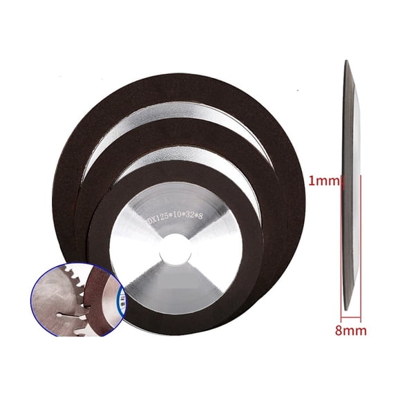 75/100/125/150mm Diamond Grinding Wheels Diamond Wheels For Sharpening For Tungsten Steel Milling Cutter Tool Sharpener Grinder ,Portable