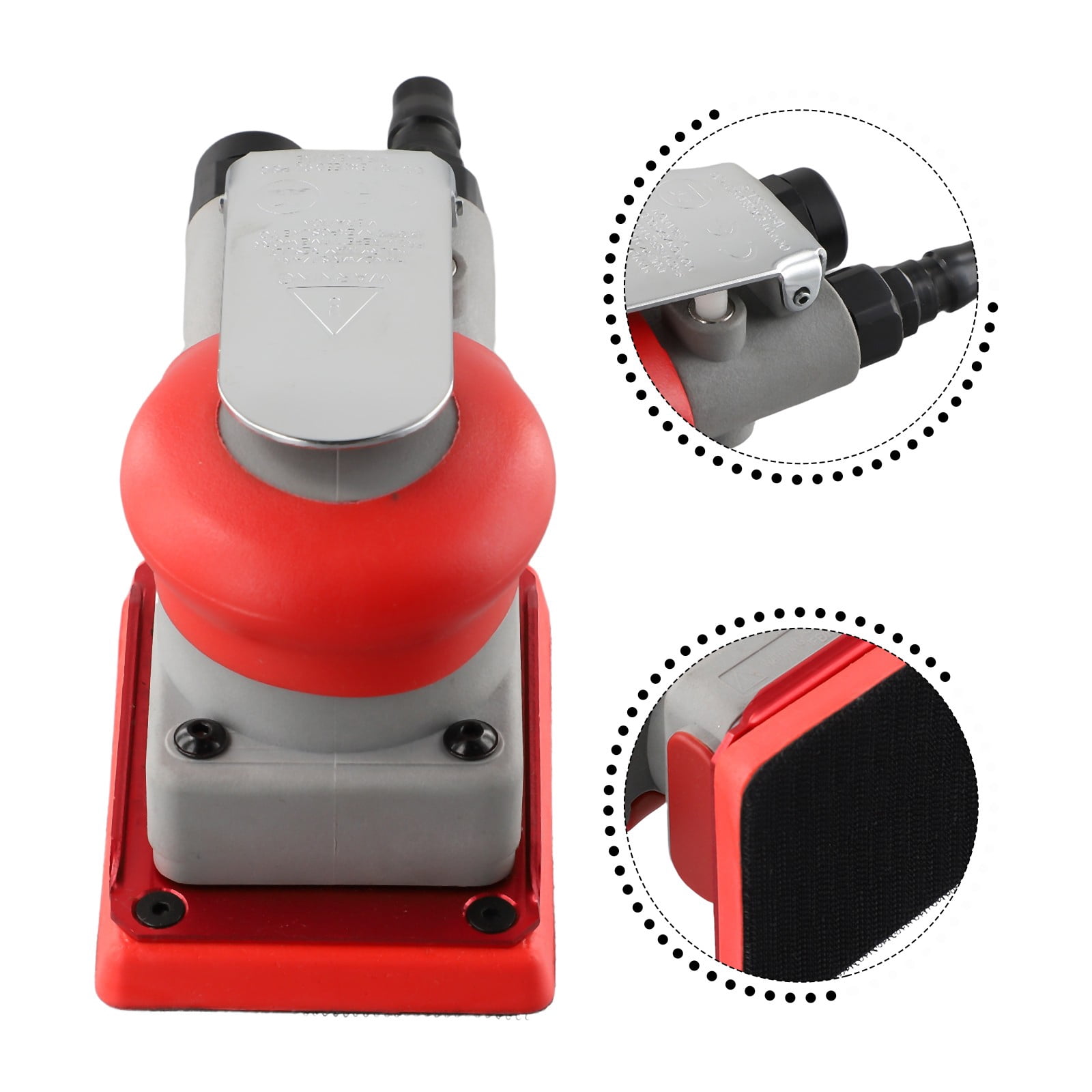 Sander Fans 75*100Mm Air Sander Square Pneumatic Sander Grinder Polishing Finishing ...