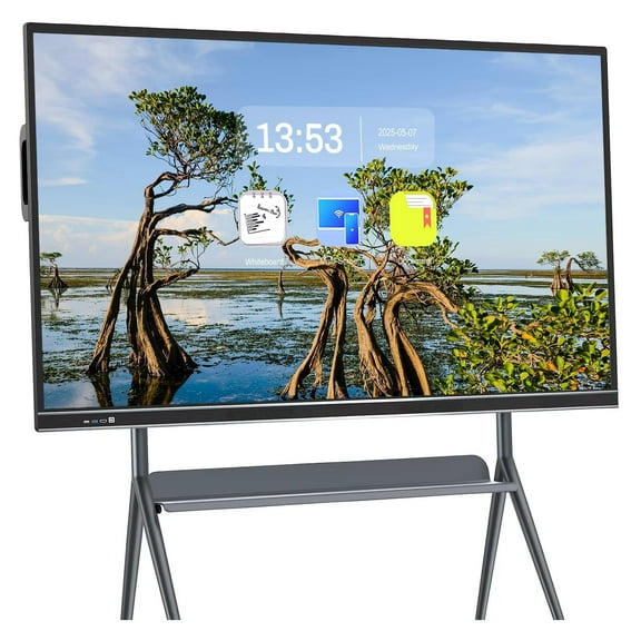 OmninexHub 75" 1080p Smart Board, Interactive Whiteboard Multi Touch Screen, All-in-One Computer for Classroom & Conference