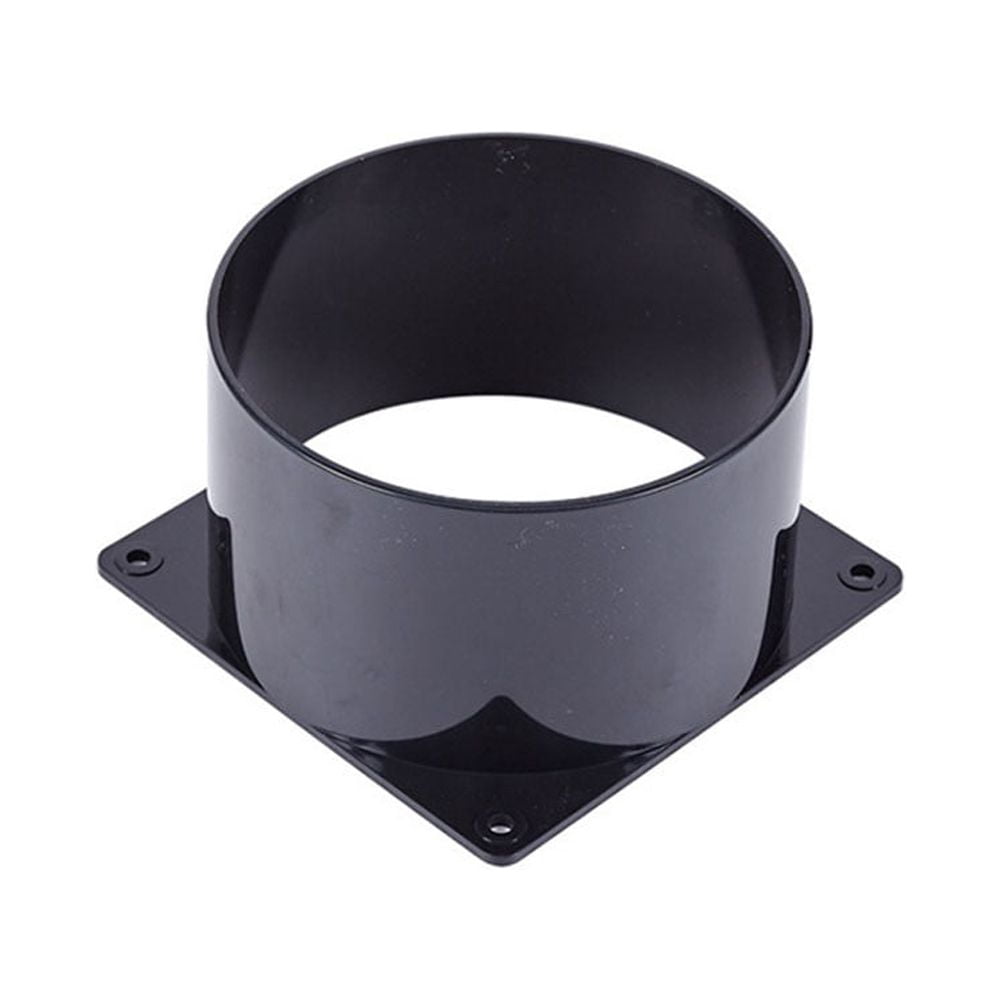 Produktbild von ABS-Wandflanschverbinder 75–120 Mm – Für Lüftungsrohre, Glatte Innenbohrung, Schwarz, Einfache Montage