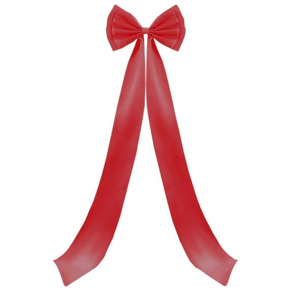75×18.5in Giant Red Velvet Bow – Oversized Christmas Tree Topper, Wedding Backdrop, Wall & Room Decoration, Indoor & Covered Outdoor Use