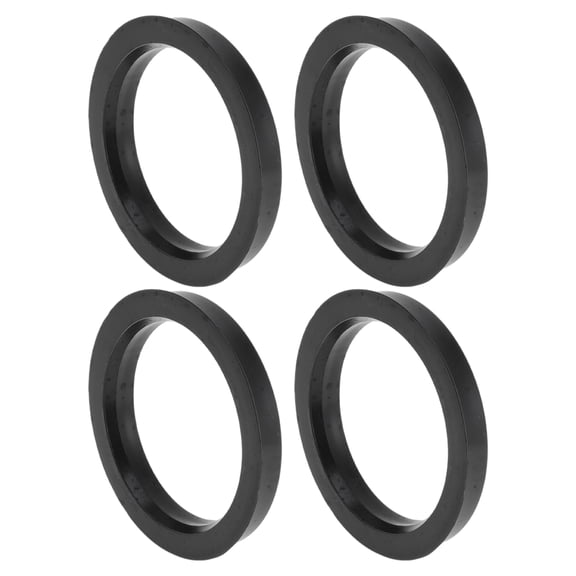 75.1mm to 59.6mm Car Wheel Hub Centric Rings Black Polycarbonate Wheels Center Shaft Shock Absorbing Hubrings 4 Pcs