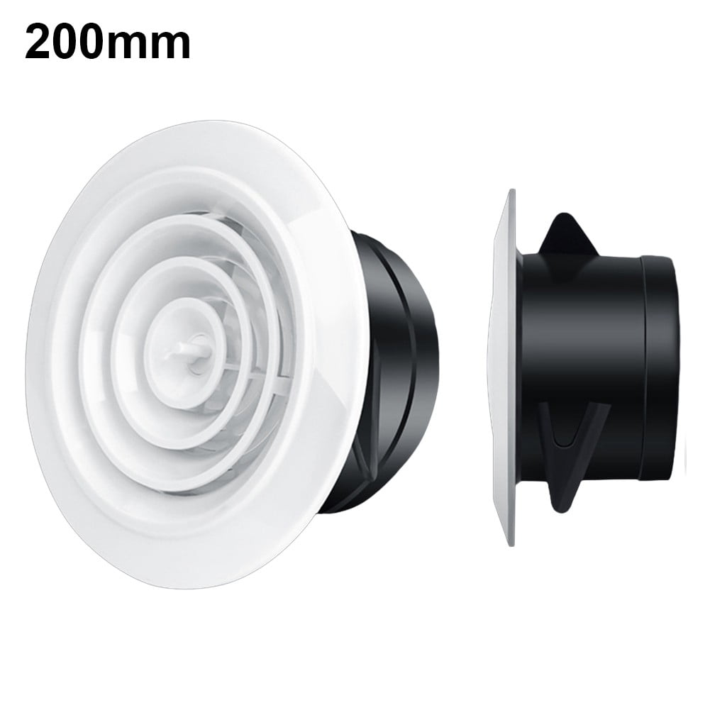 75-200Mm Wall Interior Vent Abs Ventilation Grille Vent Cover Adjustable 200Mm Smile Home