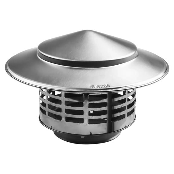 75/200mm Stainles Steel Chimney Cap Exterior Wall Air Outlet Roof Pipe Exhaust Hood For Ventilation Ducts Chimneys Exhaust Hood