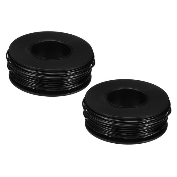 75.5ft Aluminum Wire, 2pcs Jewelry Wire Aluminum Craft Wire 1mm 18 Gauge Wire for Jewelry Making Crafting, Black