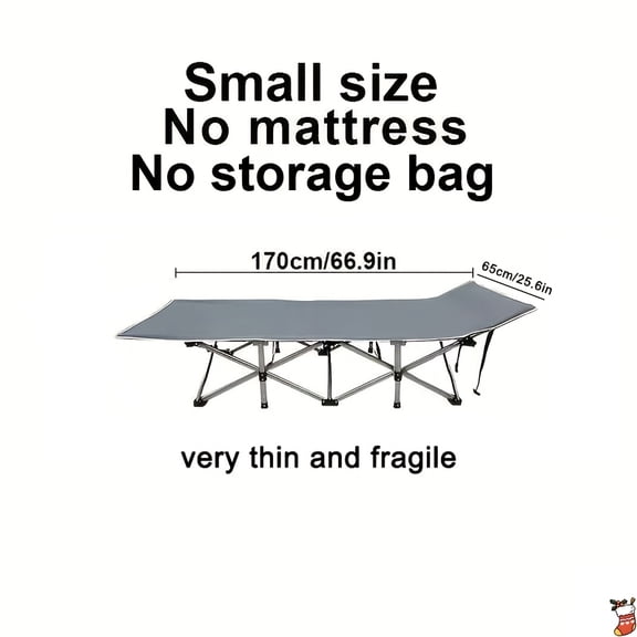 75 66.9in Outdoor Folding Camping Bed, 560 660 760lbs Load, Foldable Guest Bed with Flip Mattress Carry Bag, Heavy-Duty for Adults, Garden, Balcony, Camping