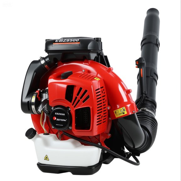 75.6CC 2-Stroke Backpack Leaf Blower, 850 CFM 200 MPH, 2.3L Fuel Tank With Ergonomic Harness For All Season Yard Cleanup & Snow Removal