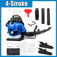 thumbnail image 1 of 75.6CC Backpack Gas Powered Leaf Blower, Commercial 900 CFM 3.5 HP 2-Stroke Powerful Lightweight Gasoline Grass Lawn Blower with Harness Air-Cooled & Fuel Tank for Yard Lawn Care, Snow Removal, 1 of 10