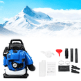 thumbnail image 1 of 75.6CC Gas Leaf Blower, 4 Stroke Backpack Leaf Blower, Up to 900 CFM and 210 MPH , Variable Speed & Cruise Control, Powerful Blowing Force, 1 of 8