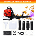 thumbnail image 1 of 75.6CC Gas Powered Backpack Leaf Blower 900 CFM , Powerful 210 MPH 2-Cycle Petrol Powered Leaf blowers for Lawn/Garden Care Yard Snow/Grass Blowing Dust Debris, 1 of 8