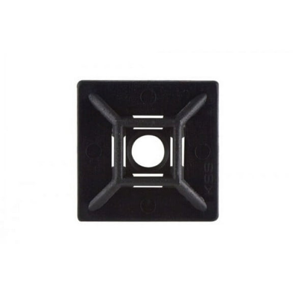 .75" Black Adhesive Cable Tie Mounts 100/bag Part #CM75-0C